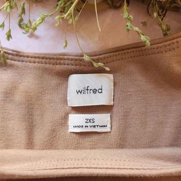 Aritzia Wilfred Lune Dress - Gold Camel - Picture 3 of 5